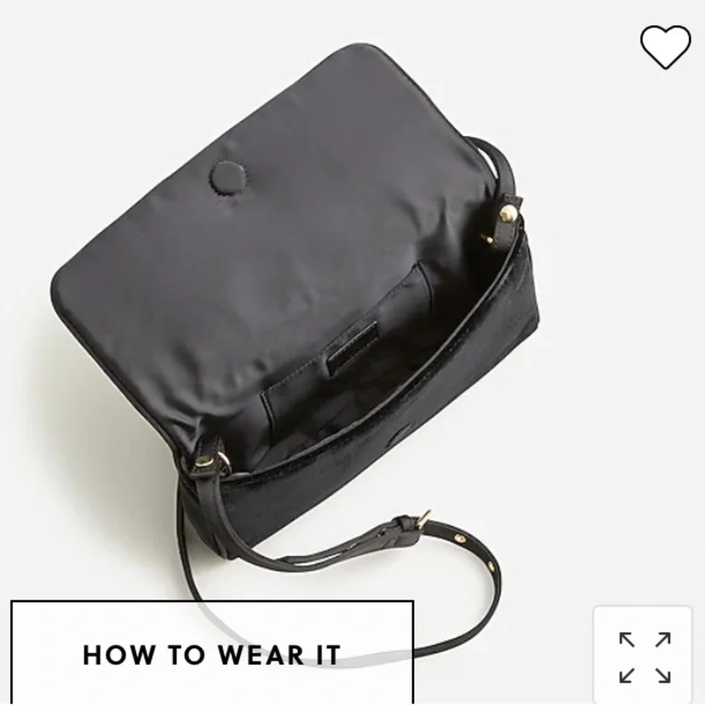 Jcrew velvet clutch